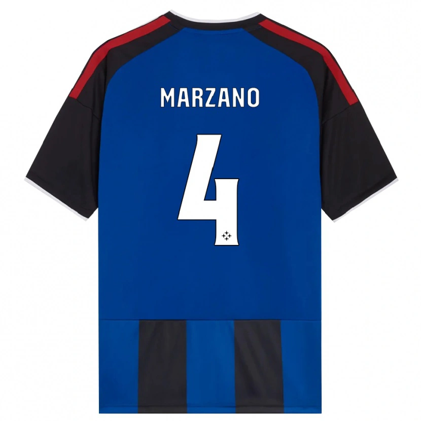 Danxen Criança Camisola Michelangelo Marzano #4 Azul Preto Branco Vermelho Principal 2026/27 Camisa