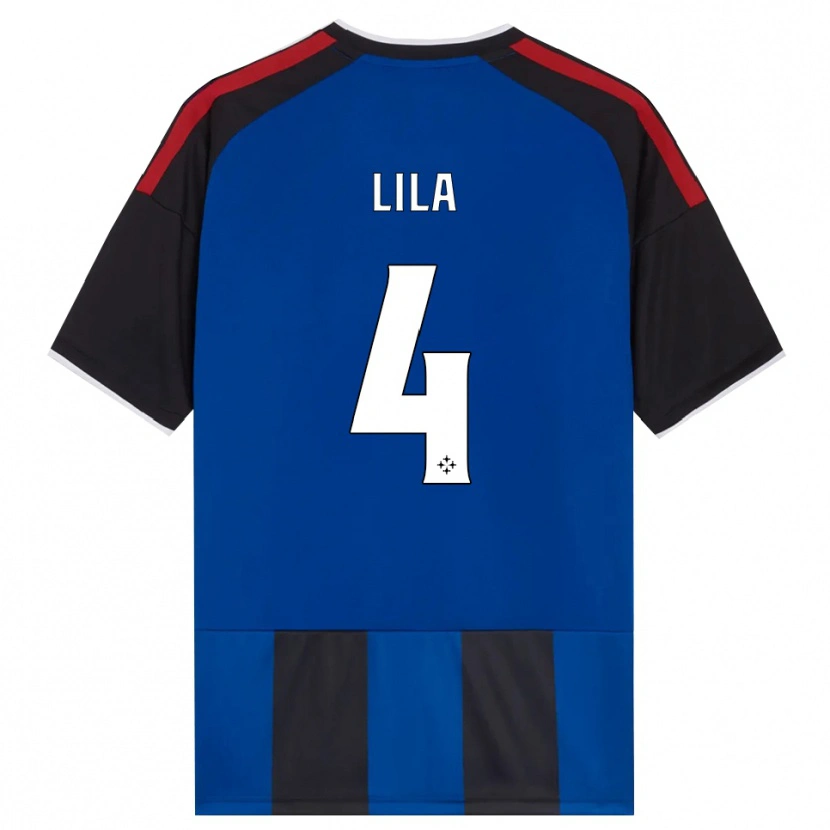 Danxen Criança Camisola Fabjan Lila #4 Azul Preto Branco Vermelho Principal 2026/27 Camisa