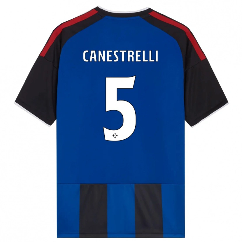 Danxen Criança Camisola Simone Canestrelli #5 Azul Preto Branco Vermelho Principal 2026/27 Camisa
