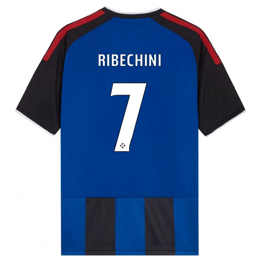 Danxen Criança Camisola Michele Ribechini #7 Azul Preto Branco Vermelho Principal 2026/27 Camisa