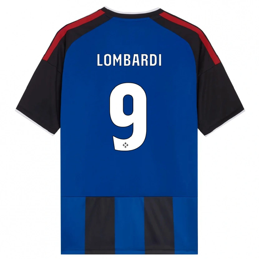 Danxen Criança Camisola Samuele Lombardi #9 Azul Preto Branco Vermelho Principal 2026/27 Camisa
