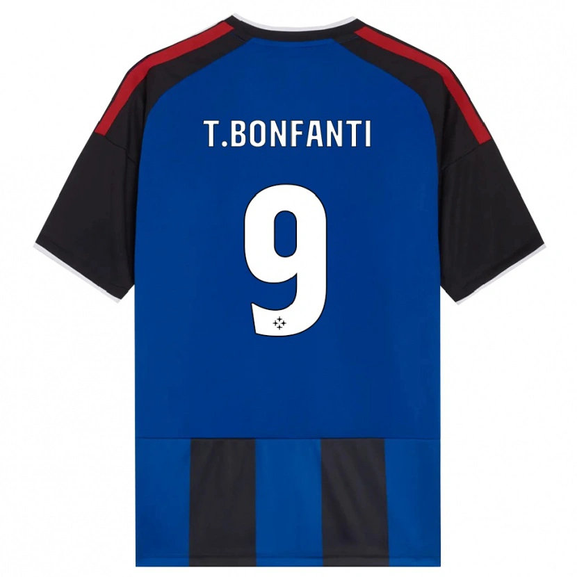 Danxen Criança Camisola Thomas Bonfanti #9 Azul Preto Branco Vermelho Principal 2026/27 Camisa
