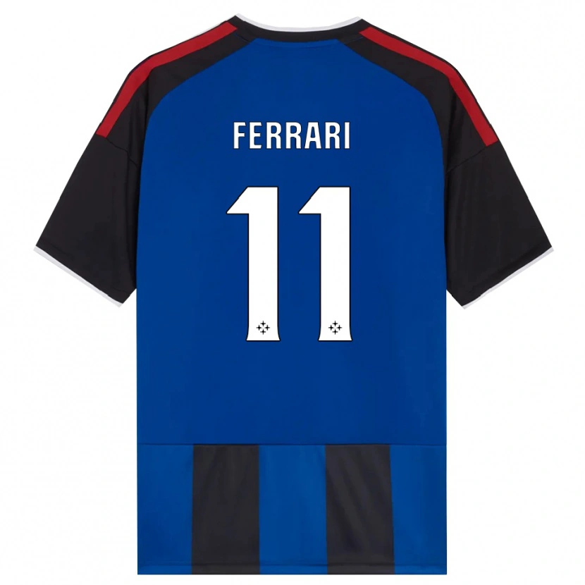 Danxen Criança Camisola Tommaso Ferrari #11 Azul Preto Branco Vermelho Principal 2026/27 Camisa