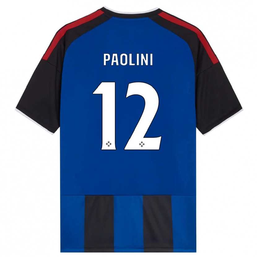 Danxen Criança Camisola Andrea Paolini #12 Azul Preto Branco Vermelho Principal 2026/27 Camisa