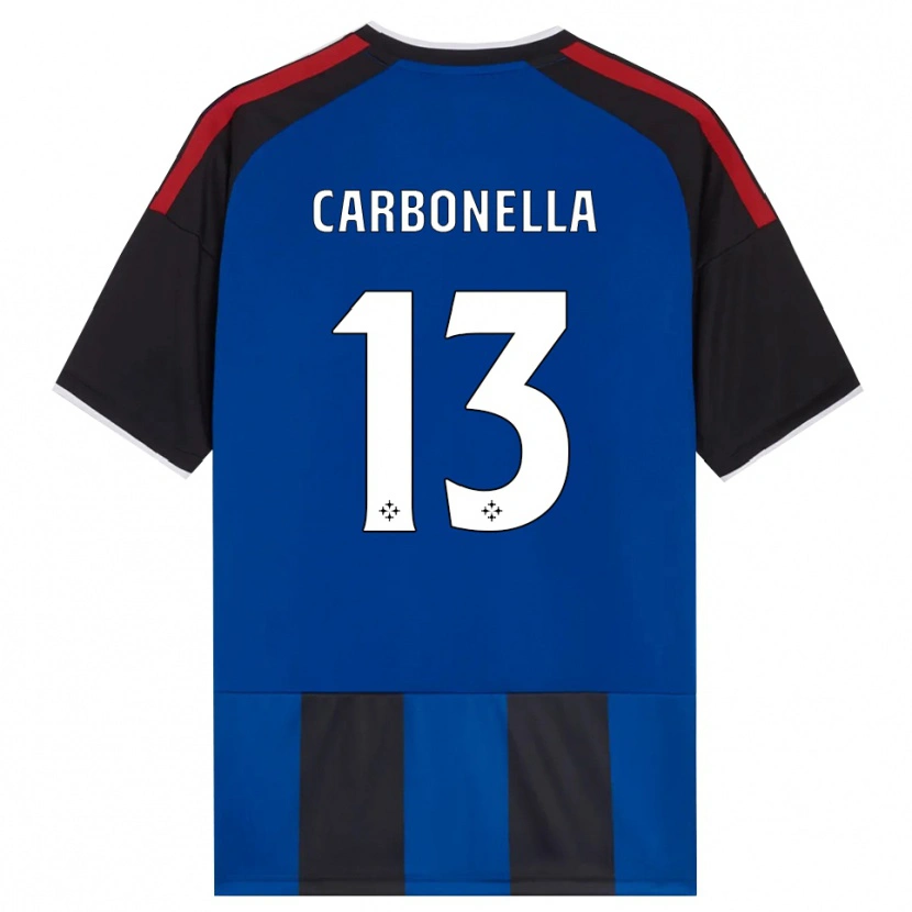 Danxen Criança Camisola Francesco Carbonella #13 Azul Preto Branco Vermelho Principal 2026/27 Camisa