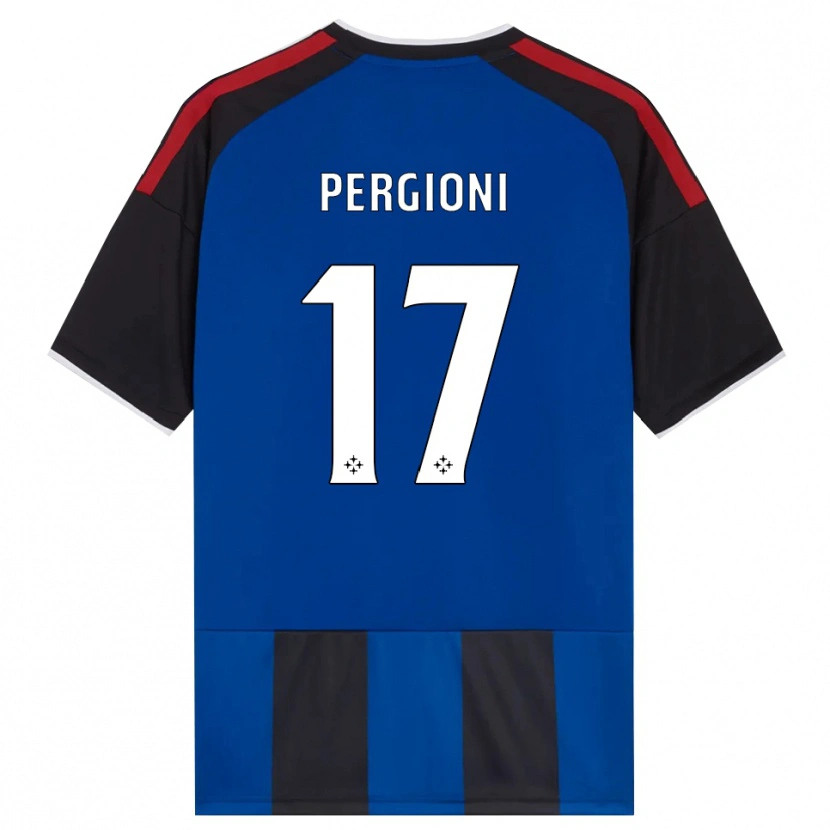Danxen Criança Camisola Kevin Pergioni #17 Azul Preto Branco Vermelho Principal 2026/27 Camisa