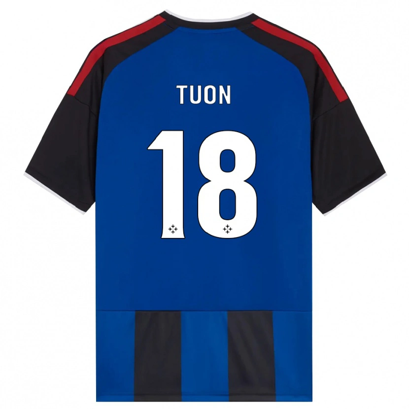 Danxen Criança Camisola Nicola Tuon #18 Azul Preto Branco Vermelho Principal 2026/27 Camisa