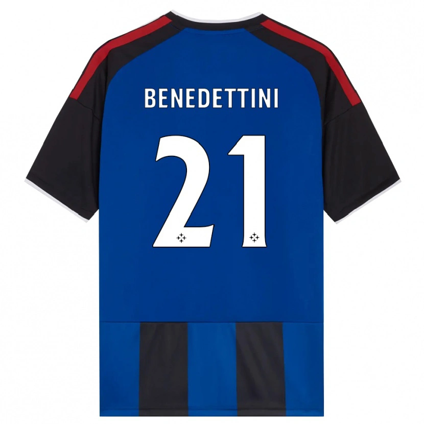 Danxen Criança Camisola Filippo Benedettini #21 Azul Preto Branco Vermelho Principal 2026/27 Camisa