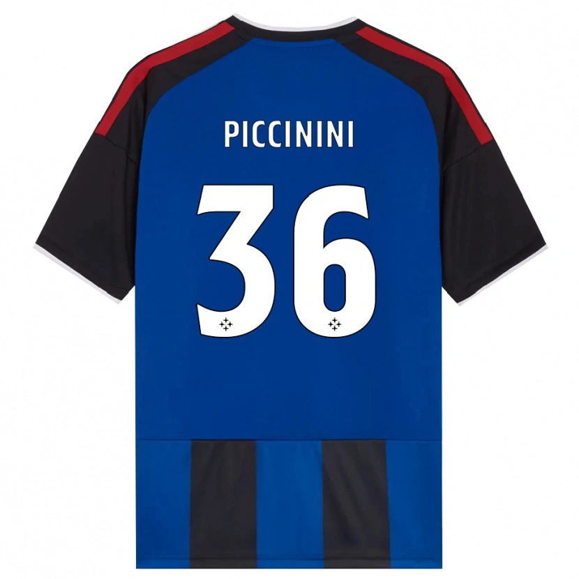 Danxen Criança Camisola Gabriele Piccinini #36 Azul Preto Branco Vermelho Principal 2026/27 Camisa