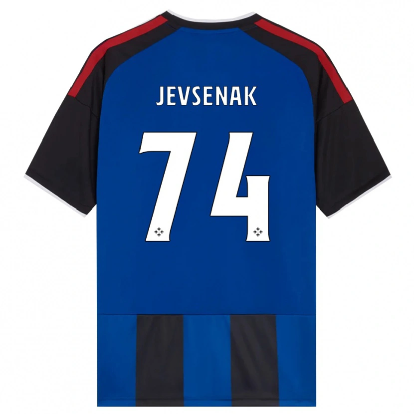 Danxen Criança Camisola Zan Jevsenak #74 Azul Preto Branco Vermelho Principal 2026/27 Camisa