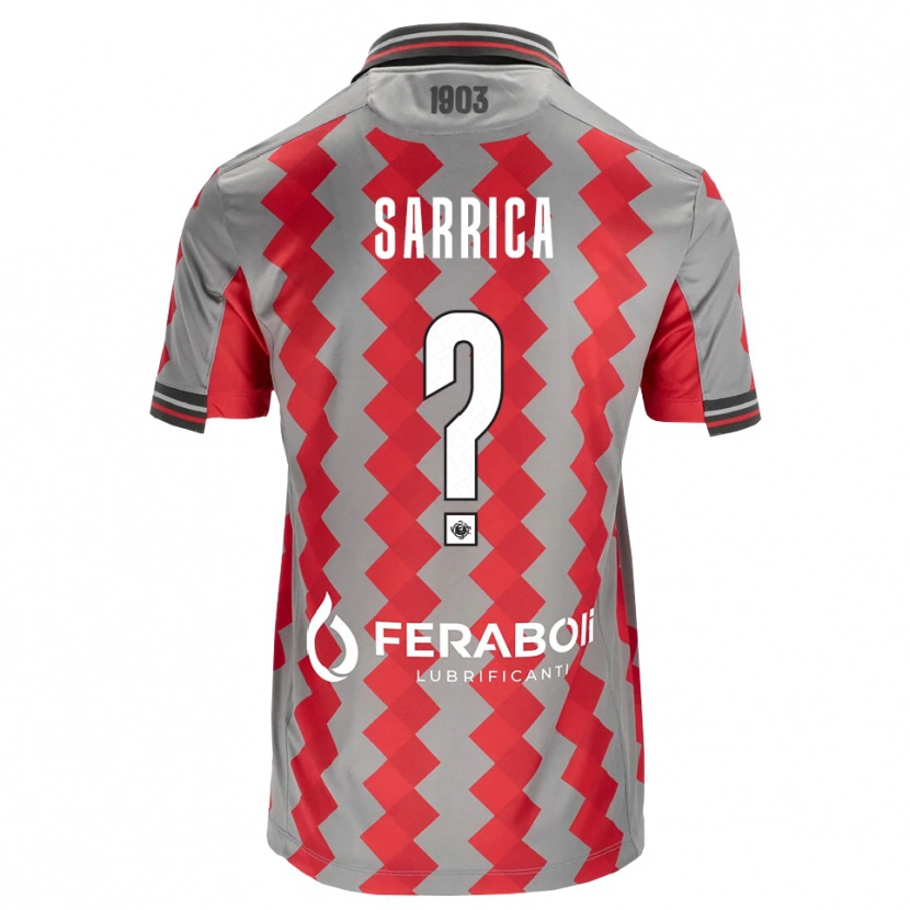 Danxen Criança Camisola Antonino Sarrica #0 Cinza Vermelho Branco Principal 2026/27 Camisa