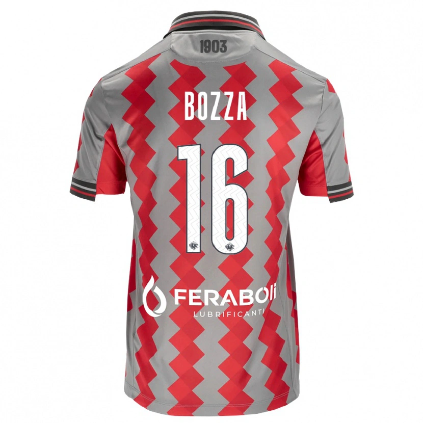 Danxen Criança Camisola Mattia Bozza #16 Cinza Vermelho Branco Principal 2026/27 Camisa