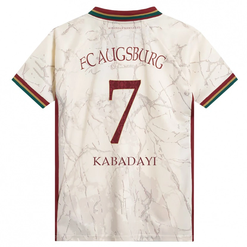 Danxen Criança Camisola Yusuf Kabadayi #7 Verde Arroz Branco Bordô Principal 2026/27 Camisa