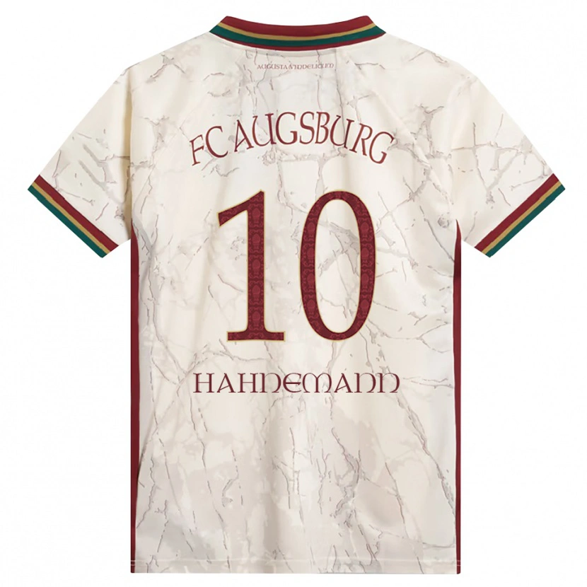 Danxen Criança Camisola Jamy Hahnemann #10 Verde Arroz Branco Bordô Principal 2026/27 Camisa