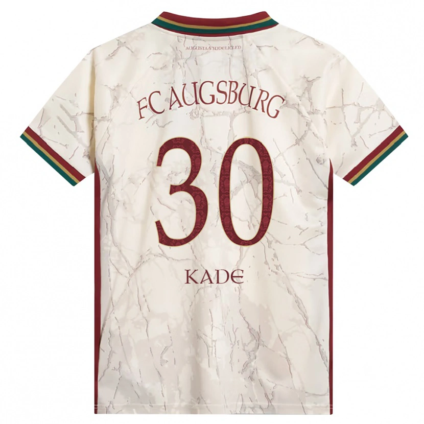 Danxen Criança Camisola Anton Kade #30 Verde Arroz Branco Bordô Principal 2026/27 Camisa