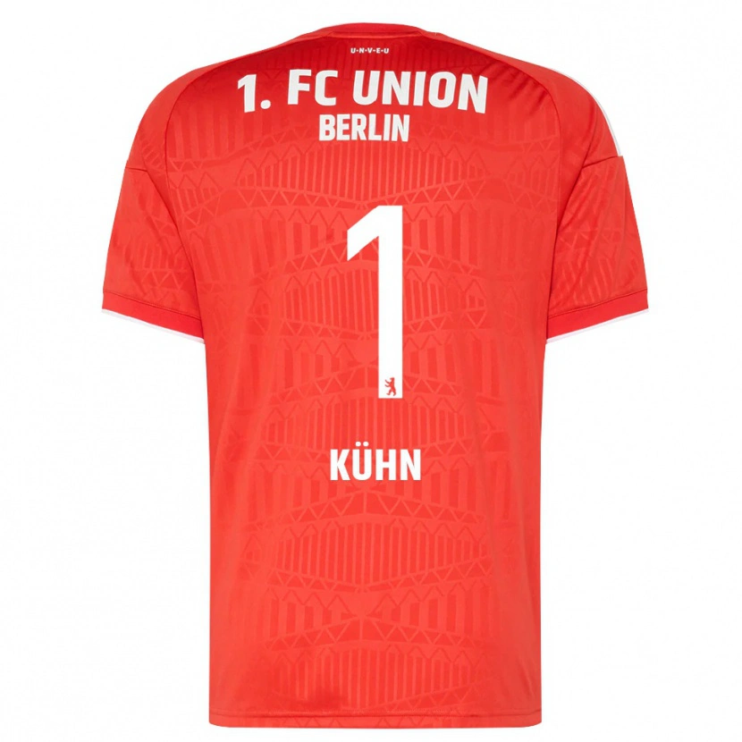 Danxen Criança Camisola Samuel Kühn #1 Vermelho Branco Principal 2026/27 Camisa