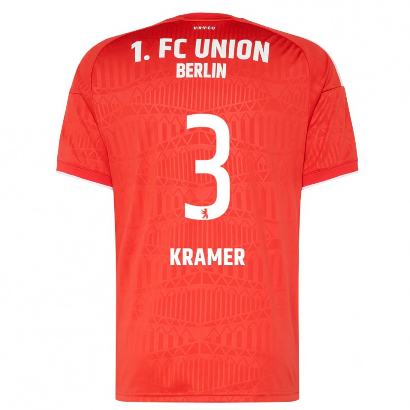 Danxen Criança Camisola Carlos Kramer #3 Vermelho Branco Principal 2026/27 Camisa