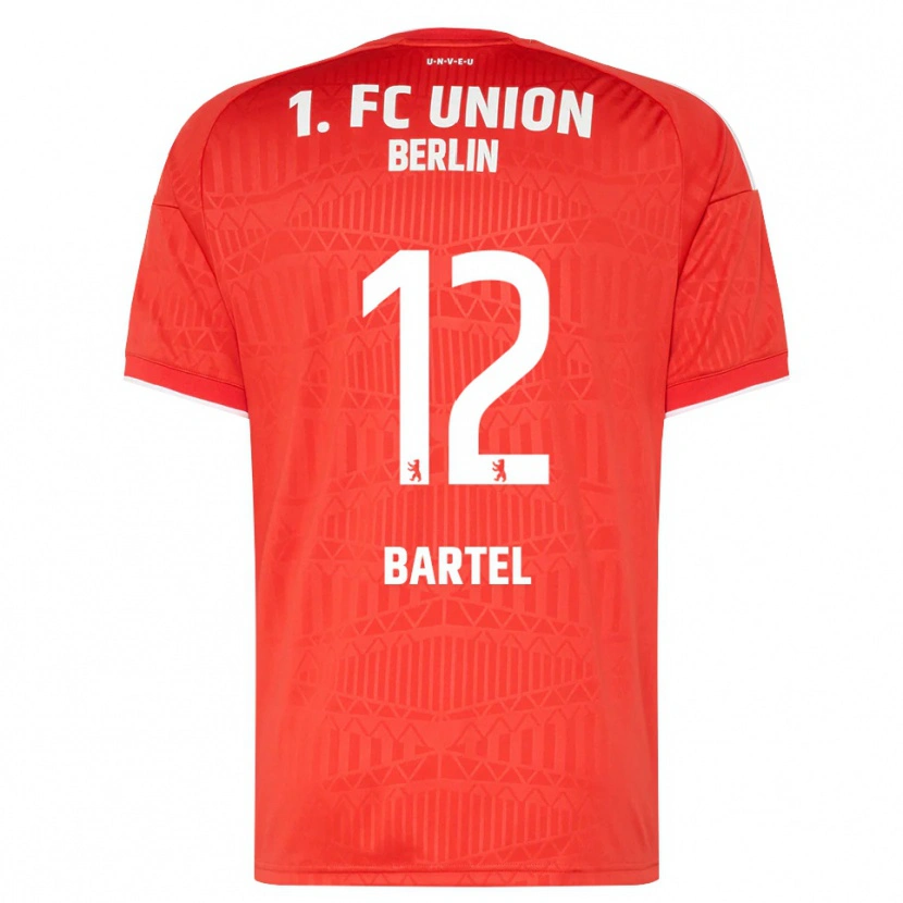 Danxen Criança Camisola Bruno Bartel #12 Vermelho Branco Principal 2026/27 Camisa