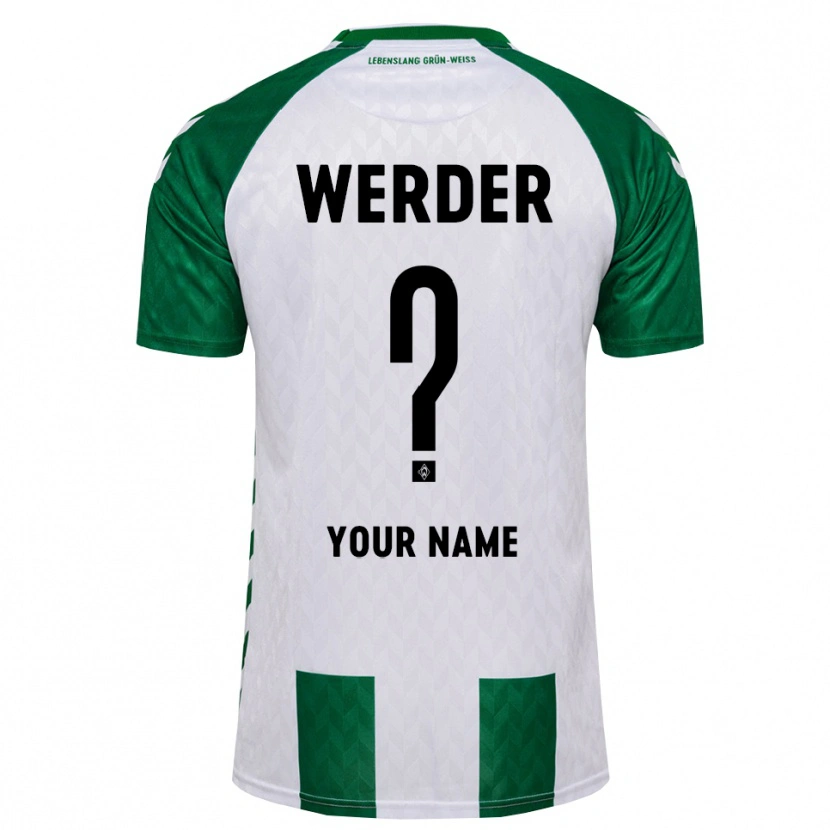 Danxen Criança Camisola Seu Nome #0 Verde Branco Principal 2026/27 Camisa