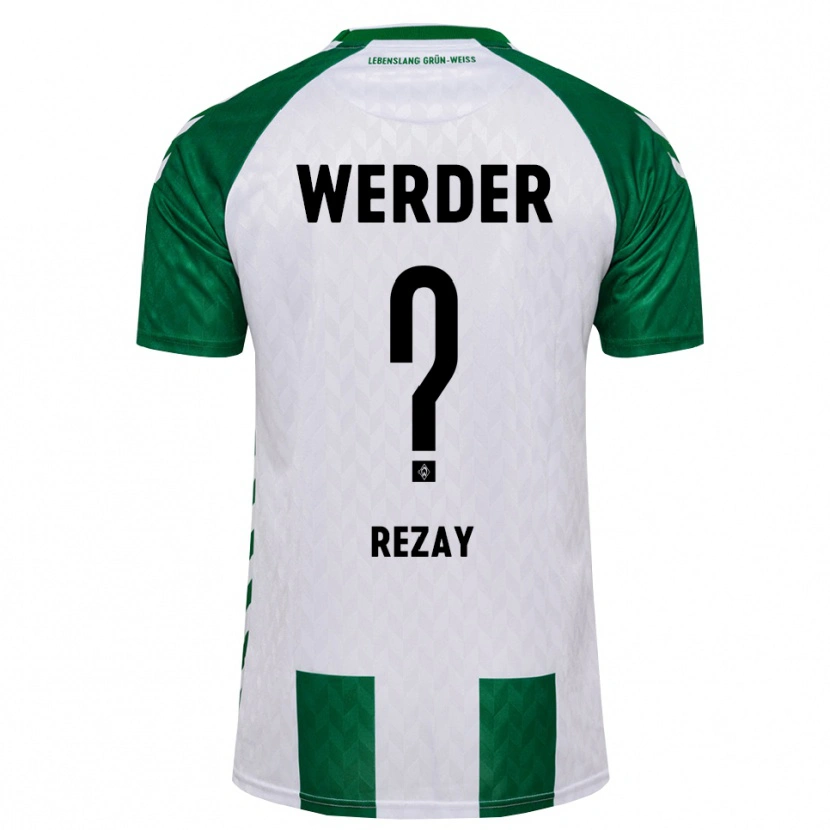 Danxen Criança Camisola Mortaza Rezay #0 Verde Branco Principal 2026/27 Camisa