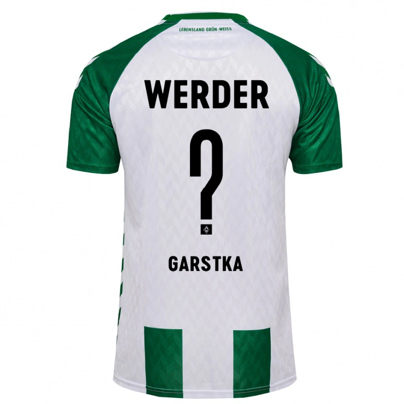 Danxen Criança Camisola Maximilian Garstka #0 Verde Branco Principal 2026/27 Camisa
