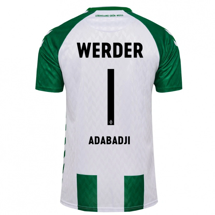 Danxen Criança Camisola Kwassi-Vivien Felix Adabadji #1 Verde Branco Principal 2026/27 Camisa