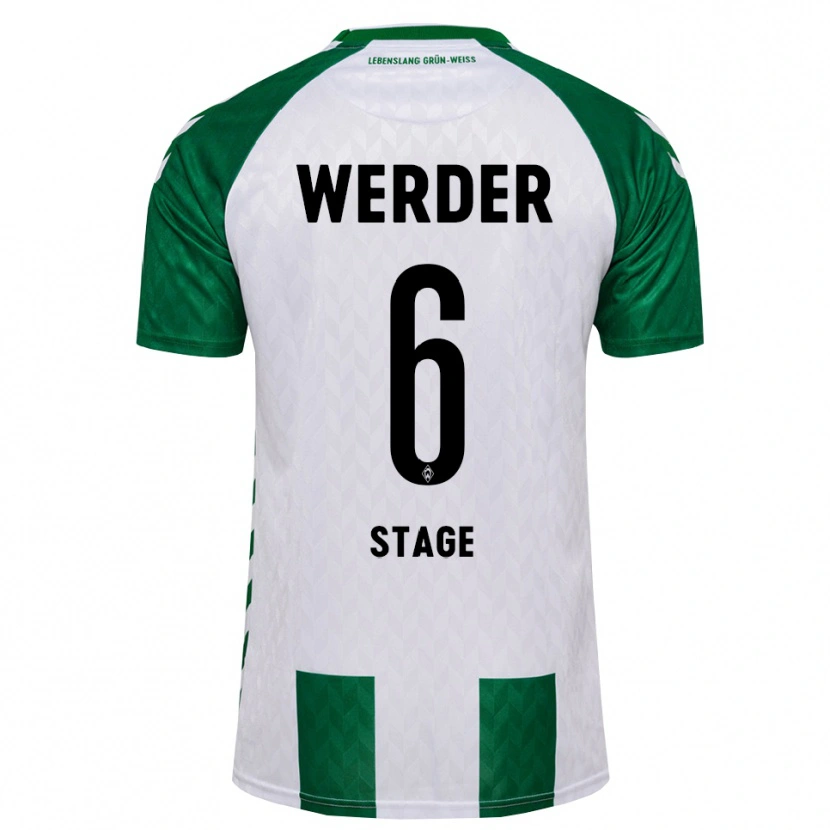 Danxen Criança Camisola Jens Stage #6 Verde Branco Principal 2026/27 Camisa