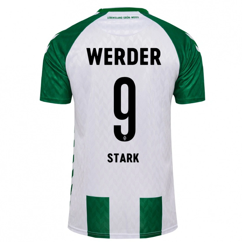 Danxen Criança Camisola Christian Stark #9 Verde Branco Principal 2026/27 Camisa