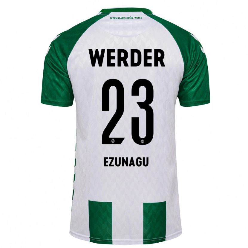 Danxen Criança Camisola Ike Ezunagu #23 Verde Branco Principal 2026/27 Camisa