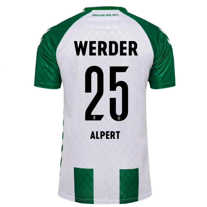 Danxen Criança Camisola Marvin Alpert #25 Verde Branco Principal 2026/27 Camisa