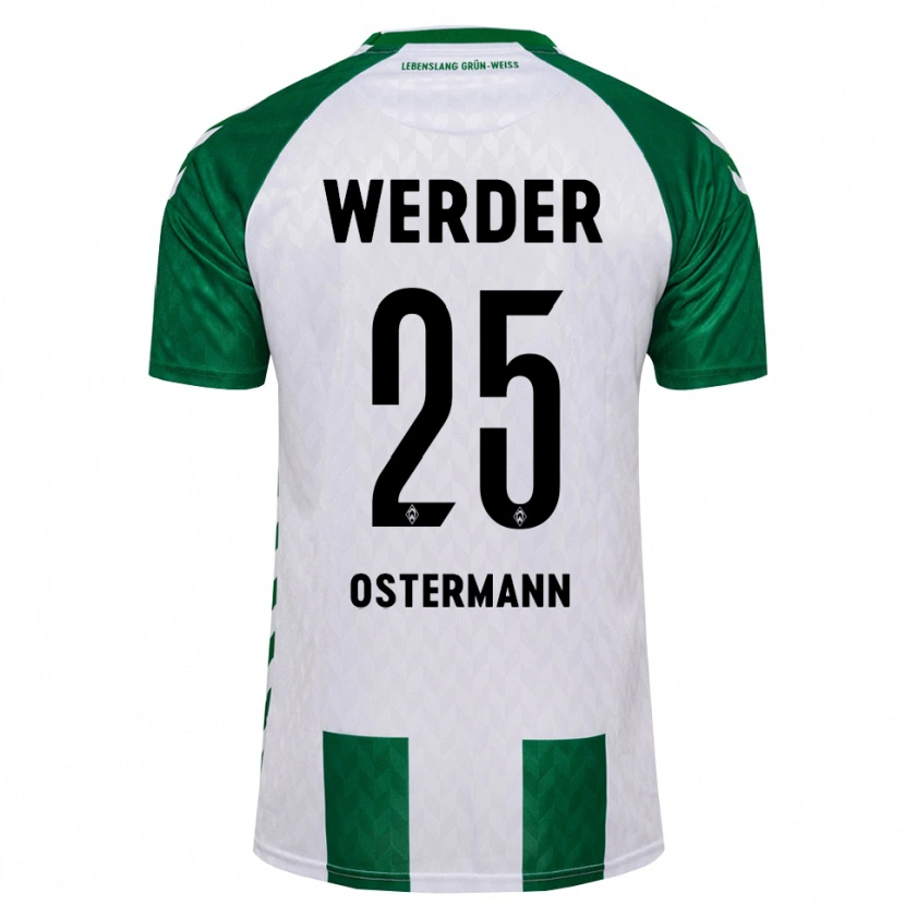 Danxen Criança Camisola Ben Ostermann #25 Verde Branco Principal 2026/27 Camisa