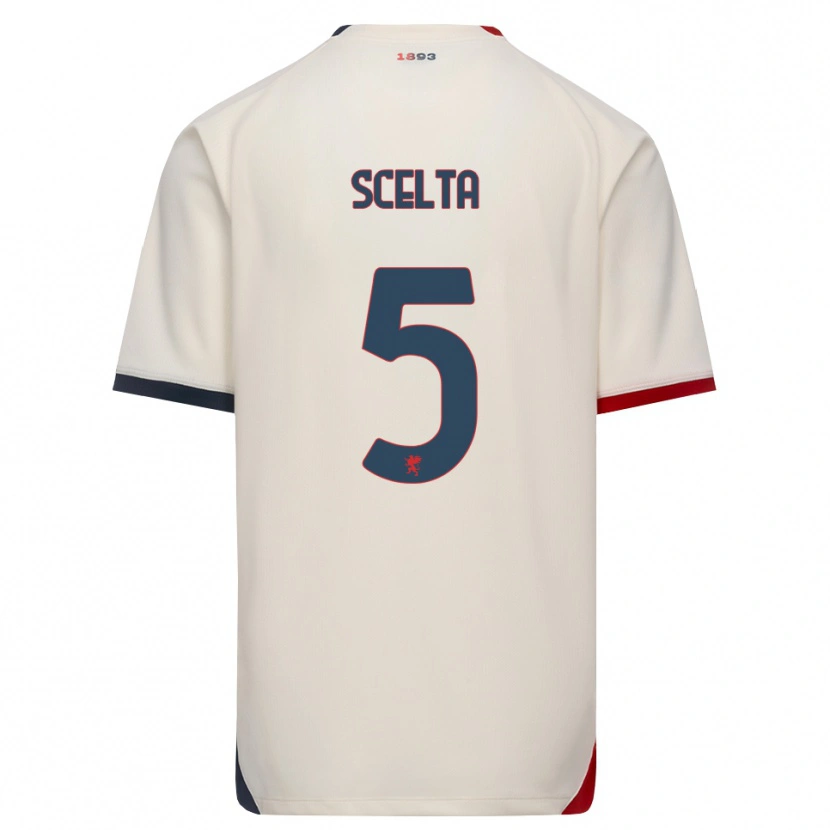 Danxen Criança Camisola Alessio Scelta #5 Branco Off-Red Alternativa 2026/27 Camisa