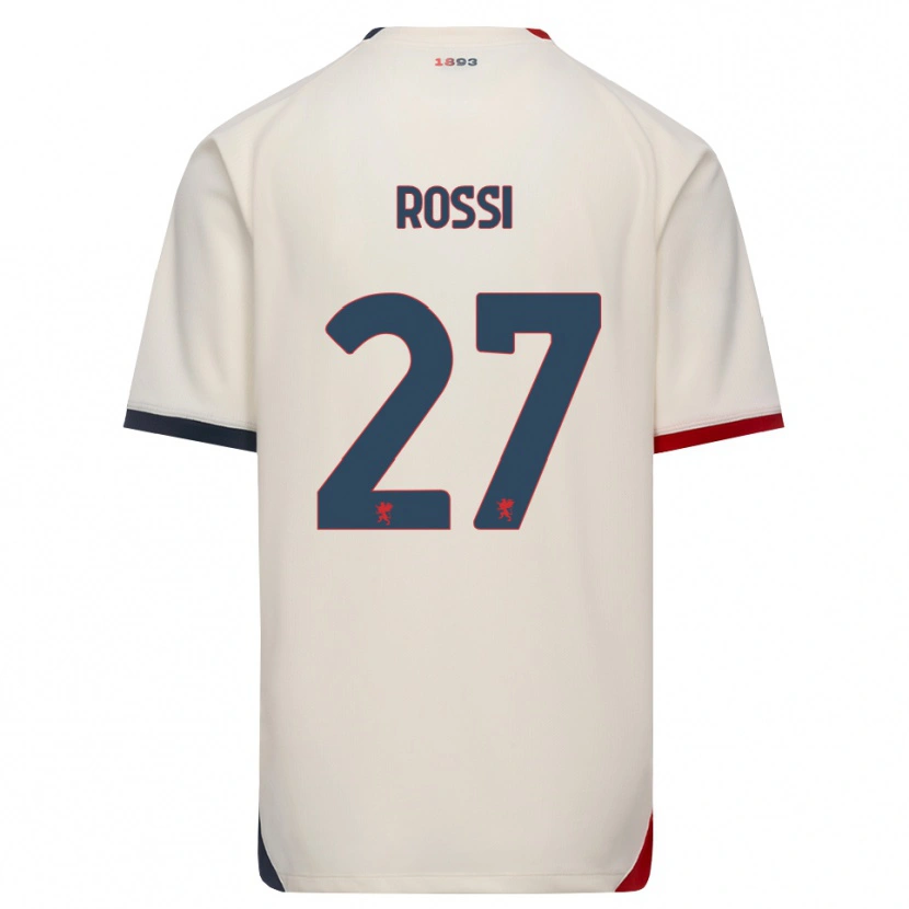 Danxen Criança Camisola Lucrezia Rossi #27 Branco Off-Red Alternativa 2026/27 Camisa