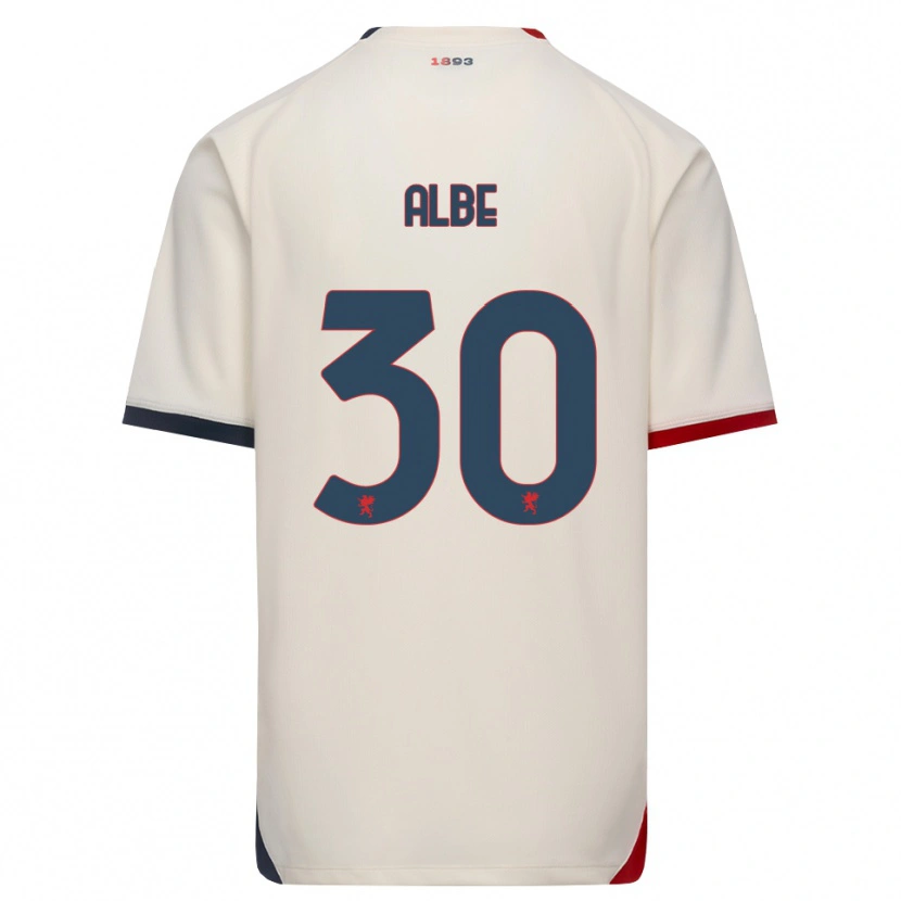 Danxen Criança Camisola Salem Albè #30 Branco Off-Red Alternativa 2026/27 Camisa