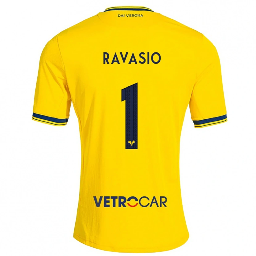 Danxen Criança Camisola Manuel Ravasio #1 Amarelo Vermelho Alternativa 2026/27 Camisa