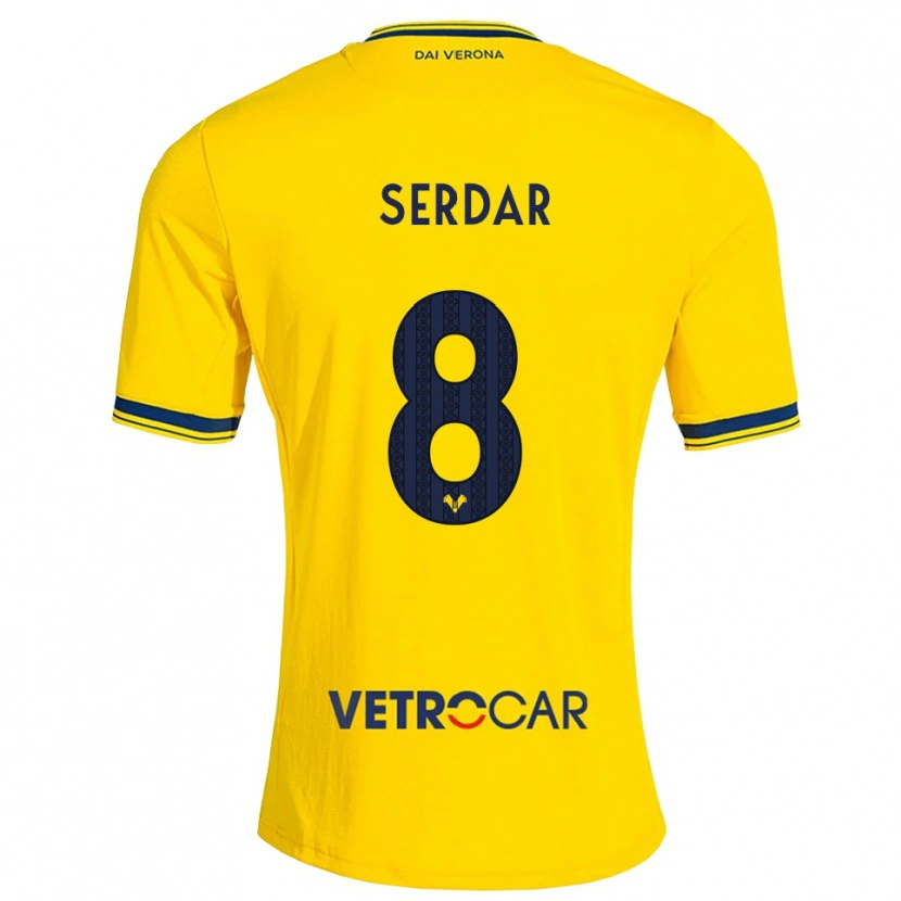Danxen Criança Camisola Suat Serdar #8 Amarelo Vermelho Alternativa 2026/27 Camisa