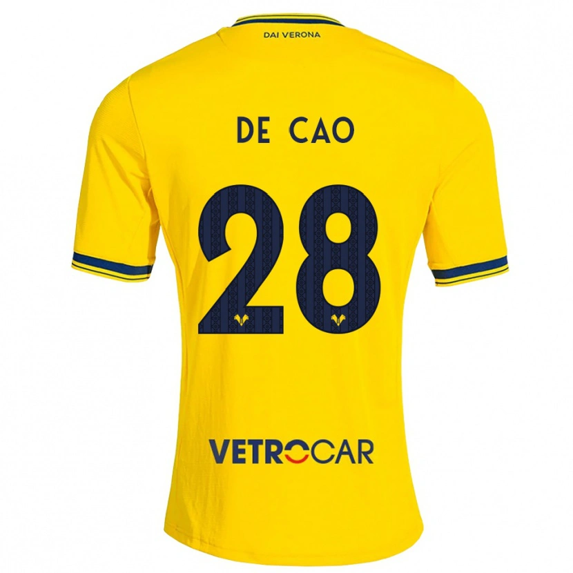 Danxen Criança Camisola Elena De Cao #28 Amarelo Vermelho Alternativa 2026/27 Camisa