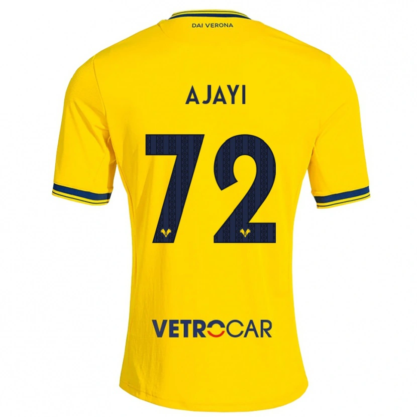 Danxen Criança Camisola Junior Ajayi #72 Amarelo Vermelho Alternativa 2026/27 Camisa