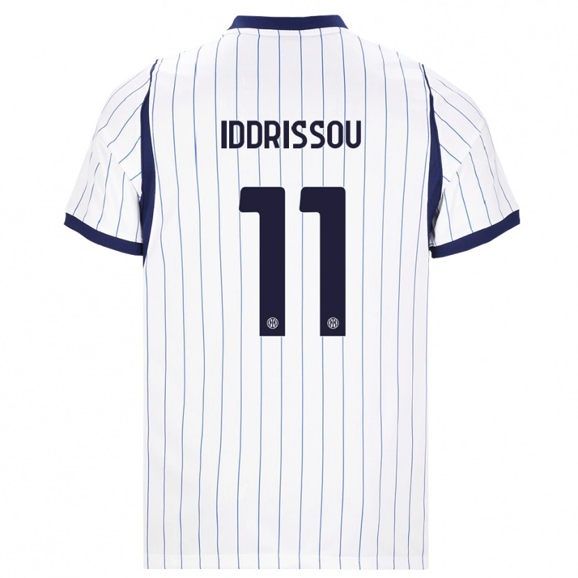 Danxen Criança Camisola Jamal Iddrissou #11 Branco Azul Marinho Alternativa 2026/27 Camisa