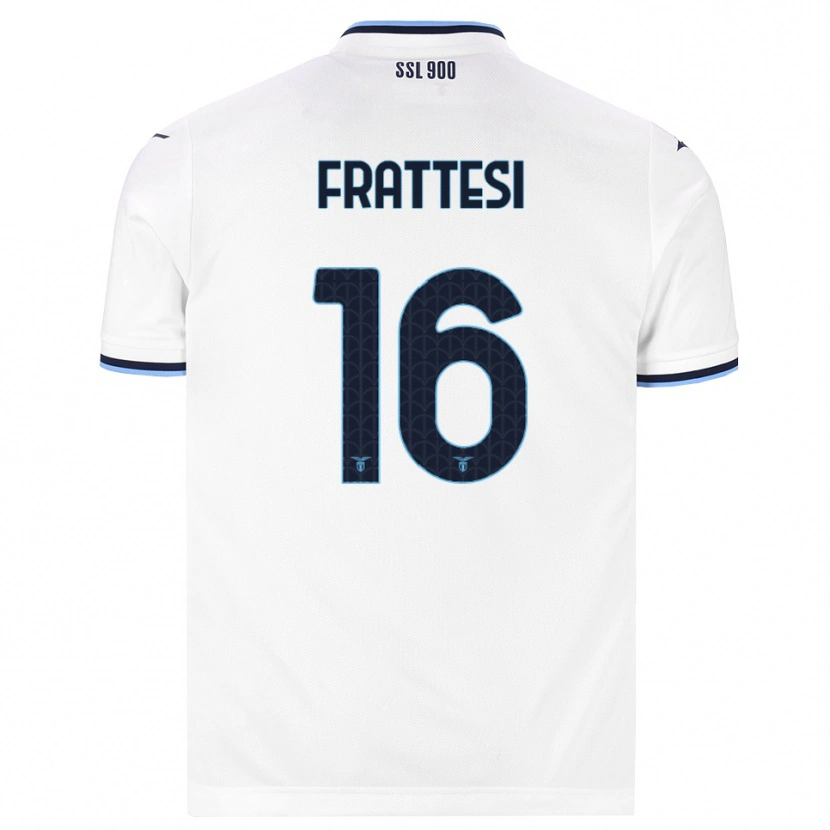 Danxen Criança Camisola Davide Frattesi #16 Branco Azul Marinho Alternativa 2026/27 Camisa