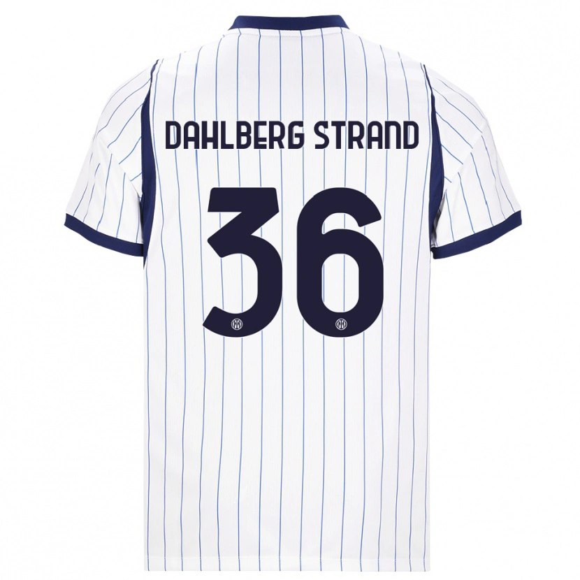 Danxen Criança Camisola Jonas Dahlberg Strand #36 Branco Azul Marinho Alternativa 2026/27 Camisa