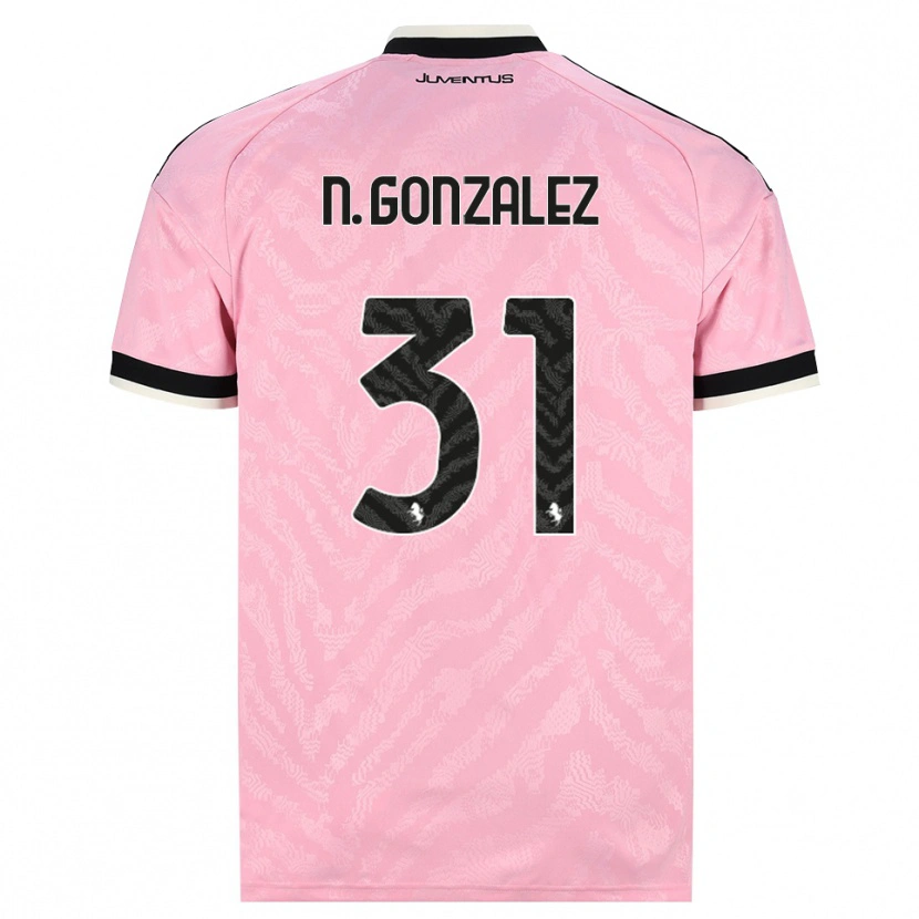 Danxen Criança Camisola Nico González #31 Preto Rosa Alternativa 2026/27 Camisa