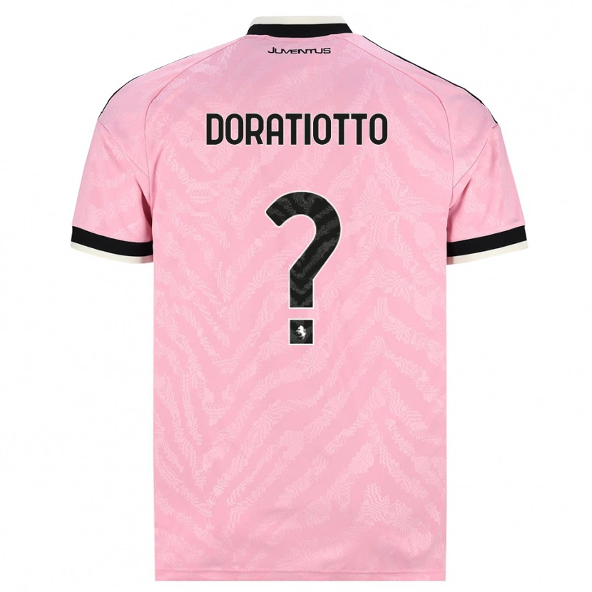 Danxen Criança Camisola Giulio Doratiotto #0 Preto Rosa Alternativa 2026/27 Camisa