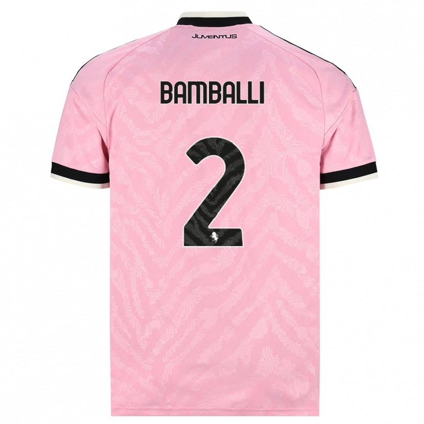 Danxen Criança Camisola Léo Bamballi #2 Preto Rosa Alternativa 2026/27 Camisa
