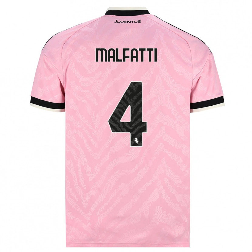Danxen Criança Camisola Tiago Malfatti #4 Preto Rosa Alternativa 2026/27 Camisa