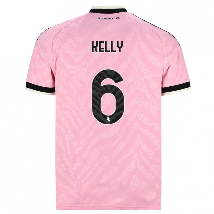 Danxen Criança Camisola Lloyd Kelly #6 Preto Rosa Alternativa 2026/27 Camisa