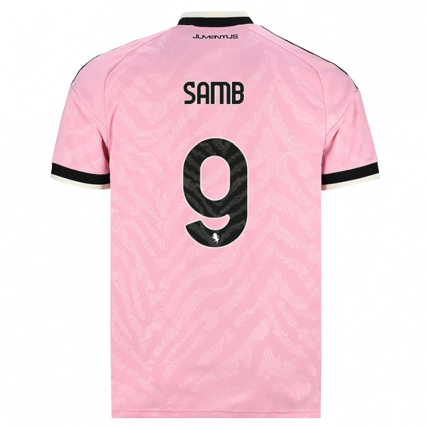 Danxen Criança Camisola Demba Samb #9 Preto Rosa Alternativa 2026/27 Camisa