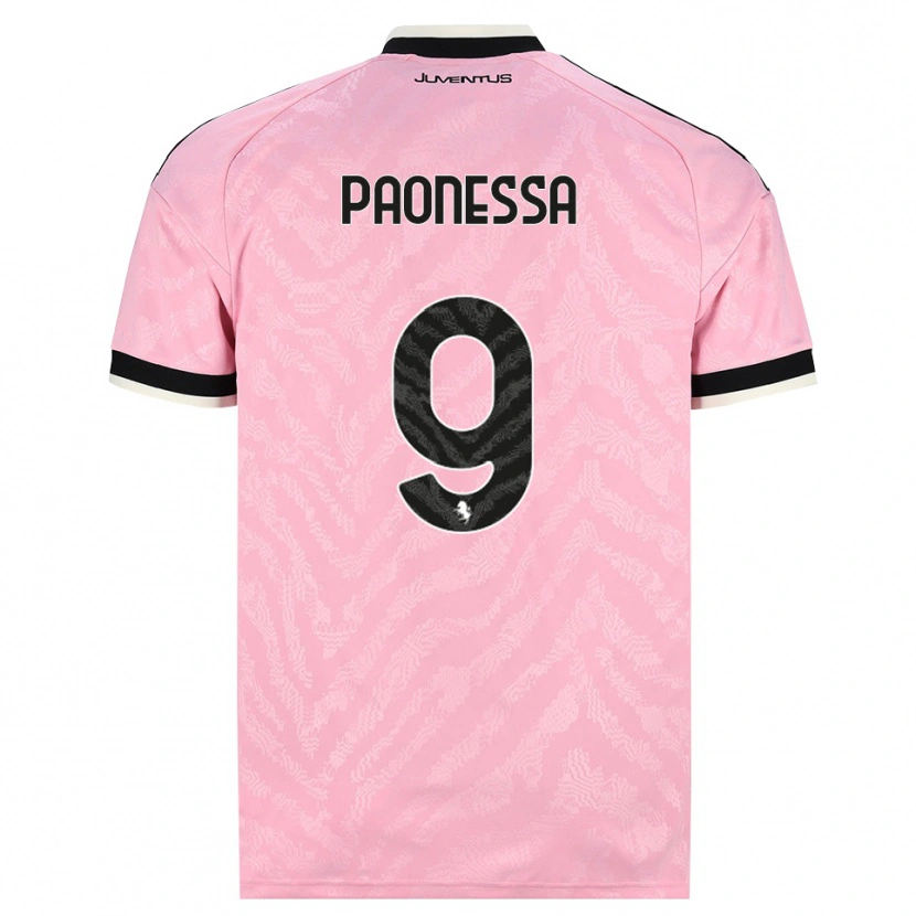 Danxen Criança Camisola Riccardo Paonessa #9 Preto Rosa Alternativa 2026/27 Camisa