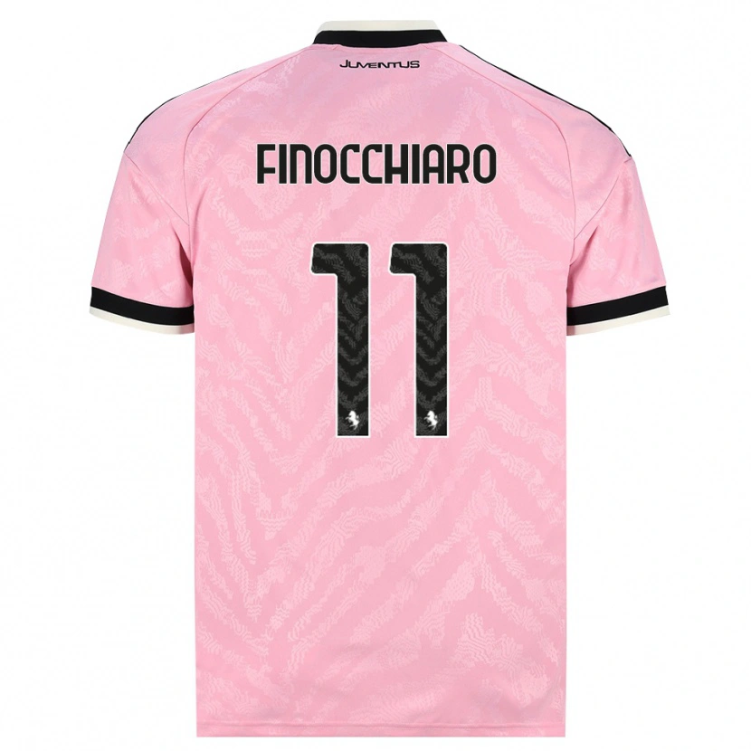 Danxen Criança Camisola Gabriele Finocchiaro #11 Preto Rosa Alternativa 2026/27 Camisa