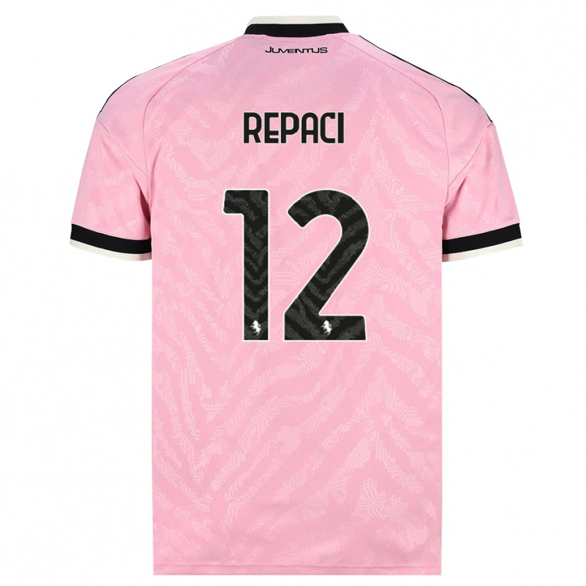 Danxen Criança Camisola Tommaso Repaci #12 Preto Rosa Alternativa 2026/27 Camisa
